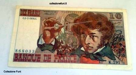 Banconota. France Dix Francs..